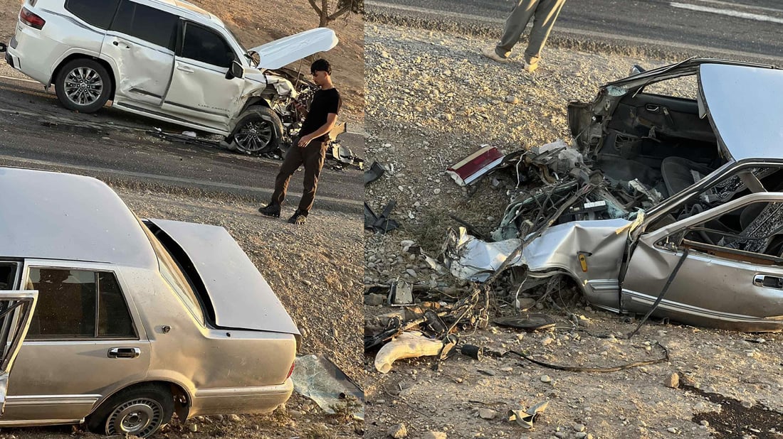 رووداوێکى قورسى هاتوچۆ پێنج بریندارى لێکەوتەوە