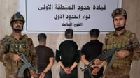 صورة: حرس الحدود يعتقل 3 عراقيين حاولوا التسلل إلى تركي...
