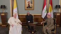 البارزاني يعزي المسيحيين بوفاة البابا: كان رجلاً عظيما...