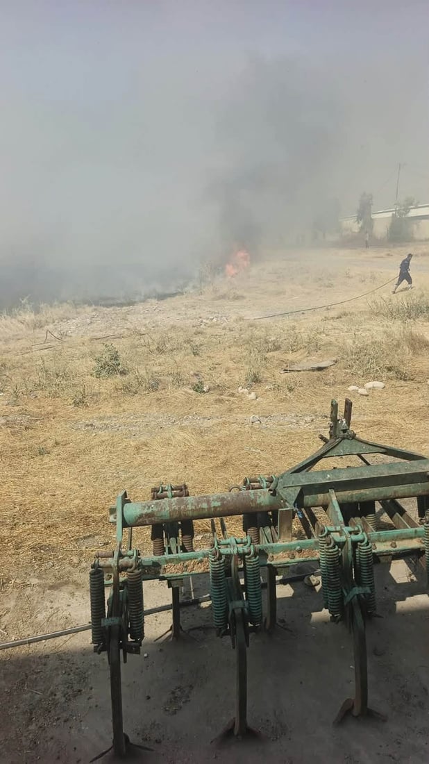 ئاگر لە دوو ناوچەی جیاوازی سنووری زاخۆ کەوتەوە