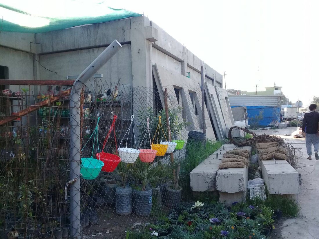 صور: بائع زهور يحوّل مدرسة في آلتون كوبري إلى مشتل.. ”مهجورة منذ 12 عاماً“