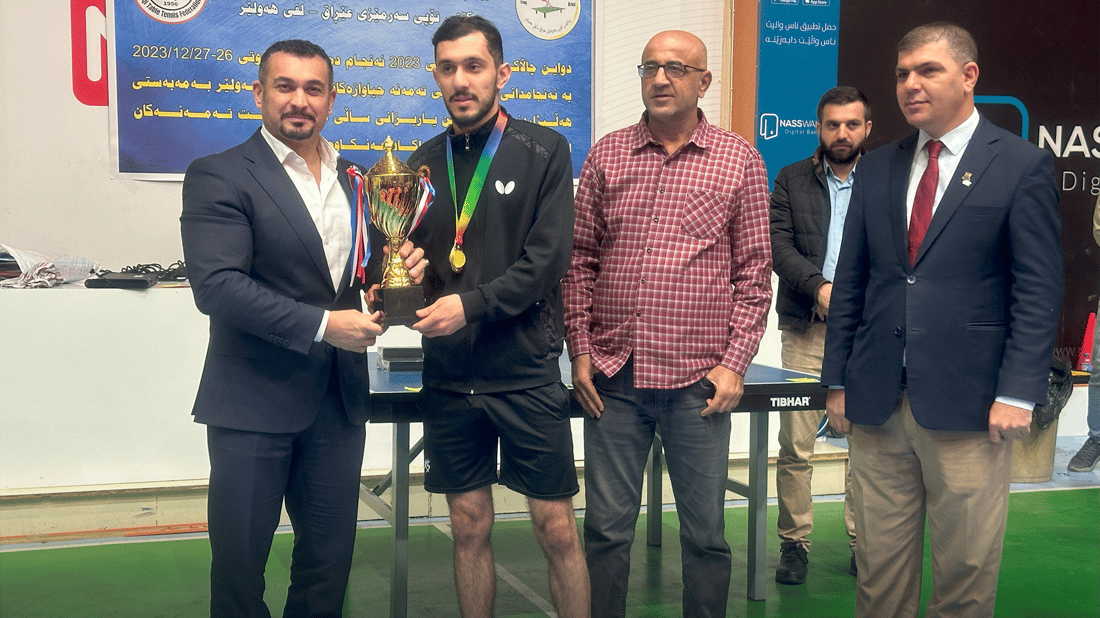 لە پاڵەوانییەتی تێنسی هەولێر منداڵێکی تەمەن شەش ساڵە پلەی یەکەمی بەدەستهێنا