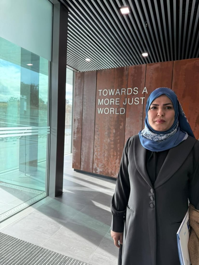 صور: نيسان الزاير في لاهاي لكسب خبرات من المحكمة الدولية