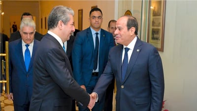 سەرۆكی میسر لە کۆبونەوەی لەگەڵ سەرۆکی حکومەتی هەرێم “پشتیوانی یەکپارچەیی عێراقی دەکەین”