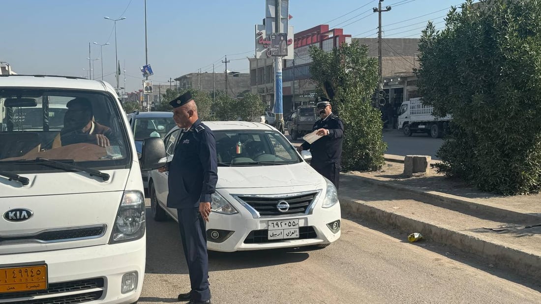 مرور الزبير تفاجئ سوق سوادي بالسيطرات.. المراهقون على رأس قائمة المطلوبين (صور)
