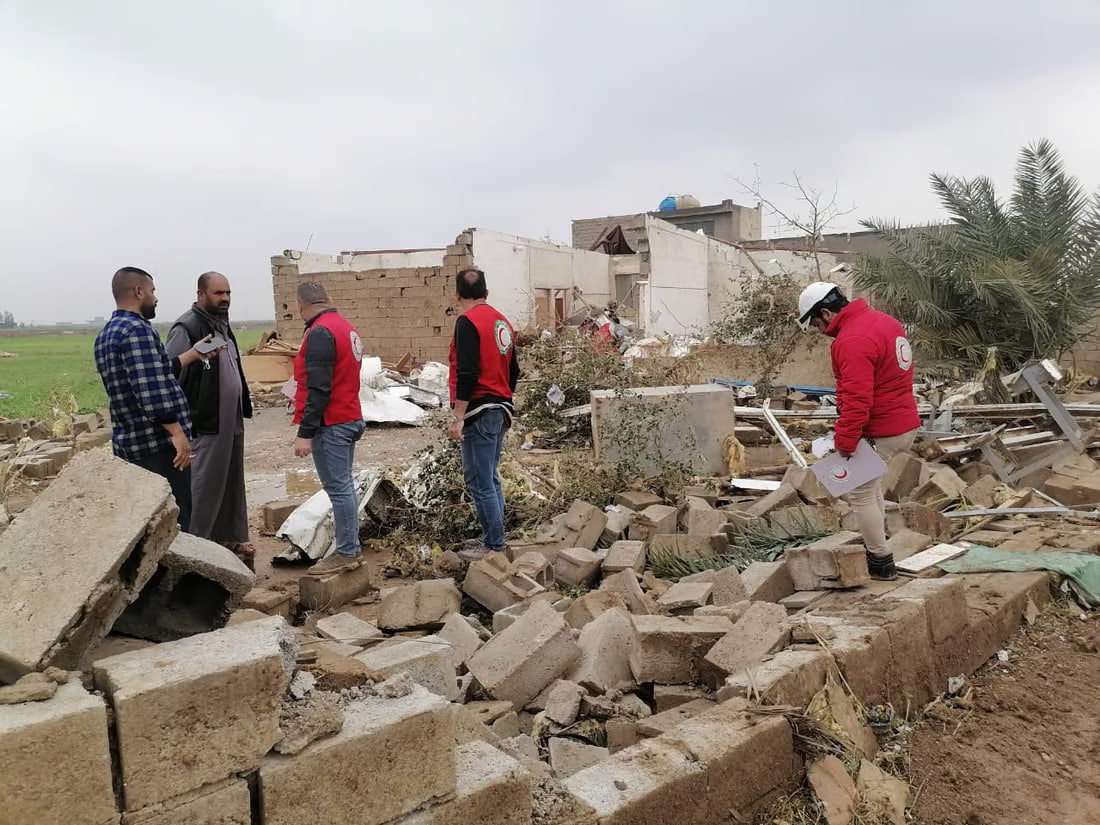 Iraqi Red Crescent: Rain and storms damage 50 homes and a school