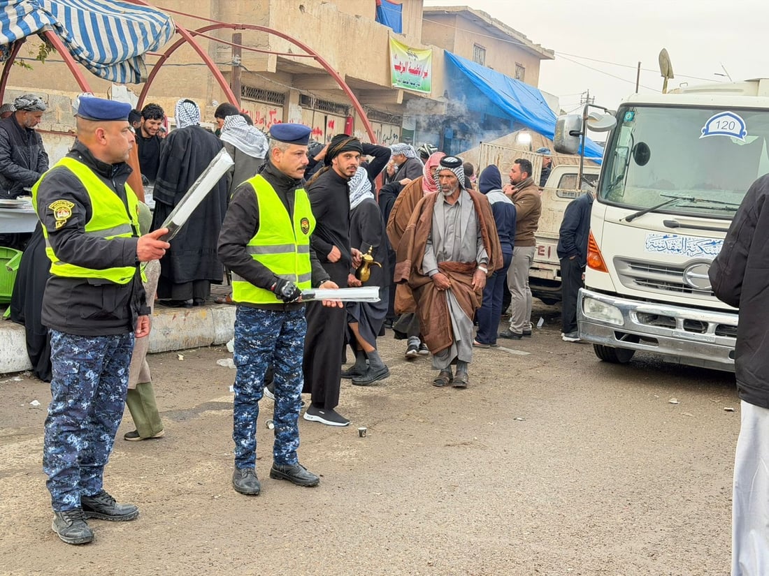 صور من تأمين زيارة الإمام علي الهادي في سامراء