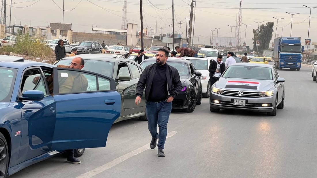 شباب الموصل ينطلقون بقافلة من 30 سيارة لدعم بطولة البصرة (صور)