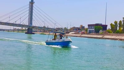 زوارق الناصرية أنقذت شاباً حاول الانتحار من أعلى جسر النصر