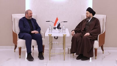 سفير إيران ينقل إلى الحكيم سلامَ مجتبى خامنئي: شكراً على المواساة والتعازي