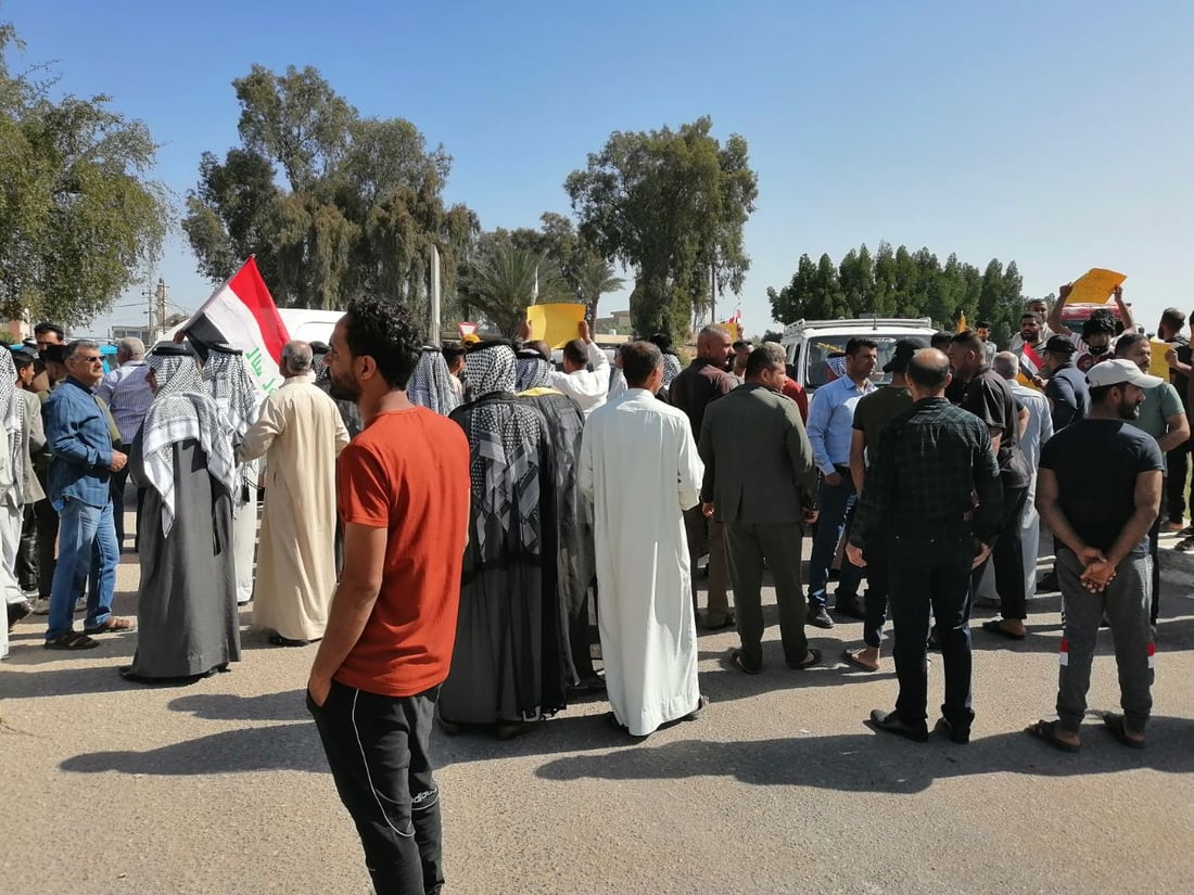 “الجفجافة” لم تزرع منذ موسمين.. تظاهرة لإنعاش نهر الإسكندرية في بابل (صور)