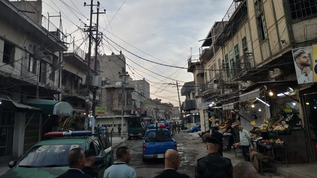 صور من العملية الأمنية التي نفذتها الداخلية في البتاوين ببغداد فجر اليوم