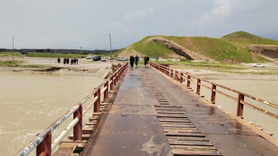 رووخانی پردی قەرەچەم لە گەرمیان هاتوچۆی سەخت کردووە