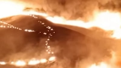 ئاگرێک لە گوندی کۆلارەی پشدەر کەوتەوە