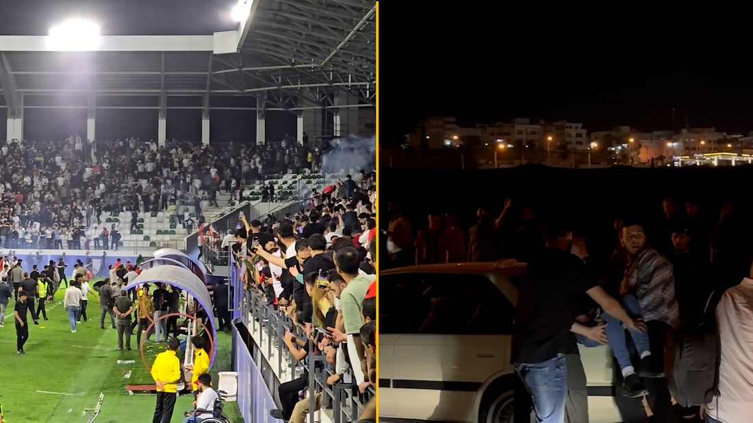 Iraq’s soccer federation bans fans, fines clubs after stadium violence sees match abandoned