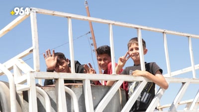 صور: الفرحة على وجوه صبيان القحطانية بمشاهدة مدينتهم للمرة الأولى منذ ولادتهم!