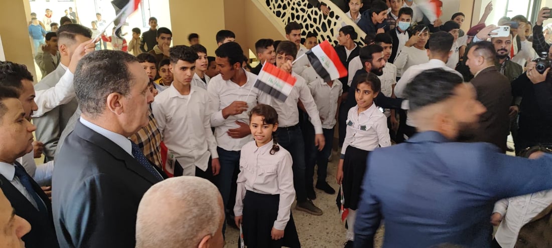 كركوك تدشن 8 مدارس بنيت على نفقتها.. وتتحدث عن نقص الكوادر التربوية (صور)