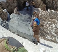 Rawanduz herders use snow pits to secure water supply for summer months