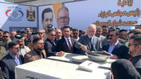سيخدم 400 ألف نسمة.. محافظ بغداد يضع حجر الأساس لمشروع مج