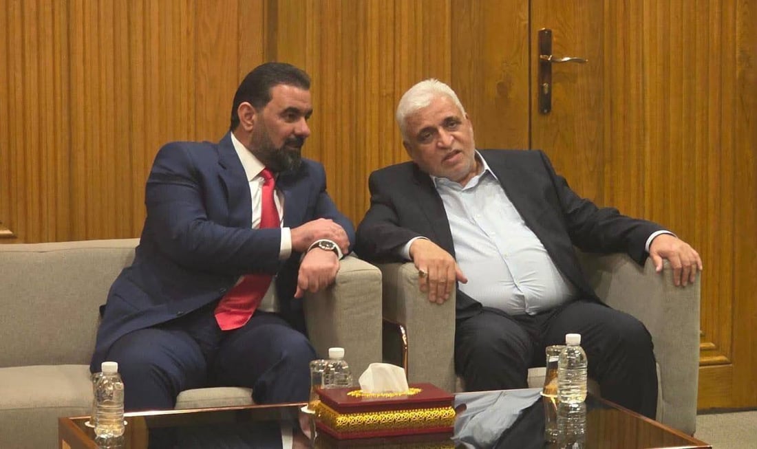 الزيدي وليث الخزعلي والعيداني مع مرشح العصائب.. صور من البرلمان قبل جلسة التصويت