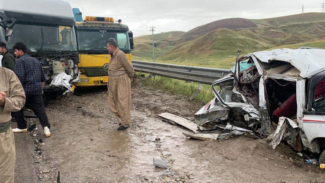 لە رووداوێکى هاتوچۆدا چوار کەس گیانیان لەدەستدا