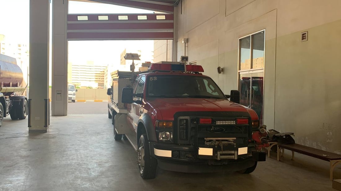 فيديو وصور: بسماية استلمت أحدث سيارات الإطفاء وفرقها “لم تخفق أبداً”