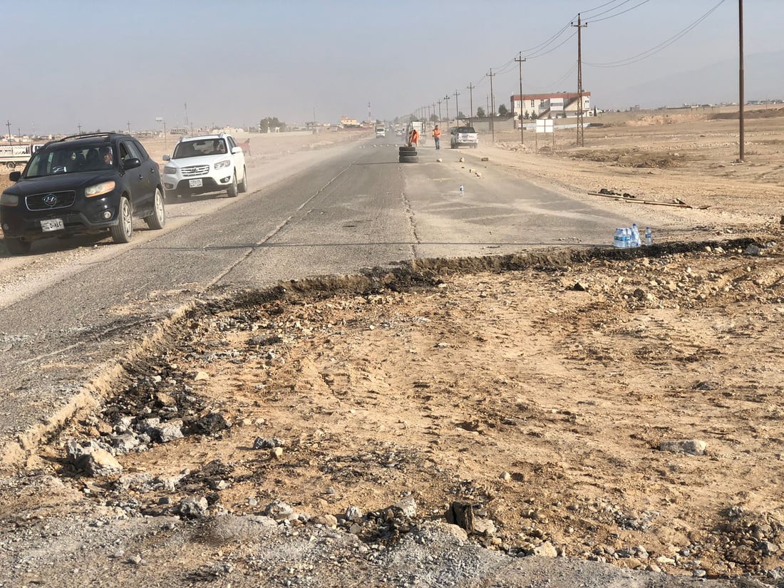 سنجار: “تبليط” الشارع الرئيسي من جيوب الأهالي