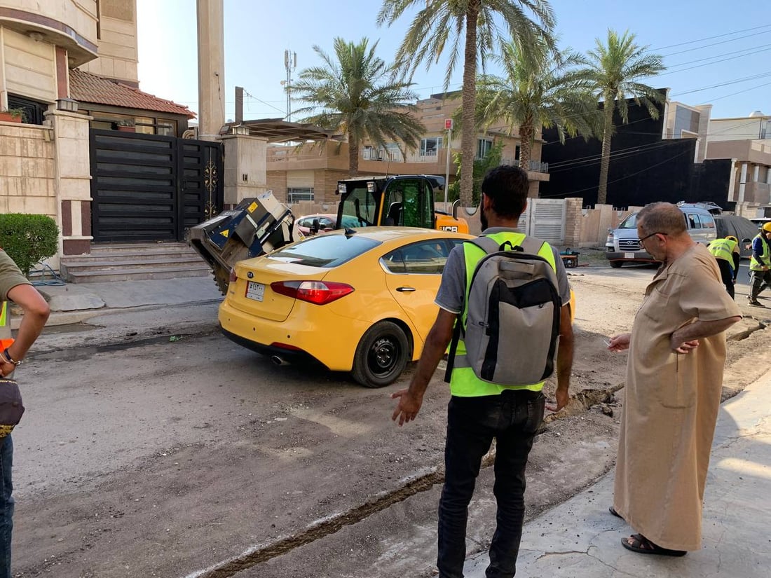 صور: سكان “حطين” غاضبون من أعمال “الكيبل الضوئي”.. فرق الحفر ليست محترفة
