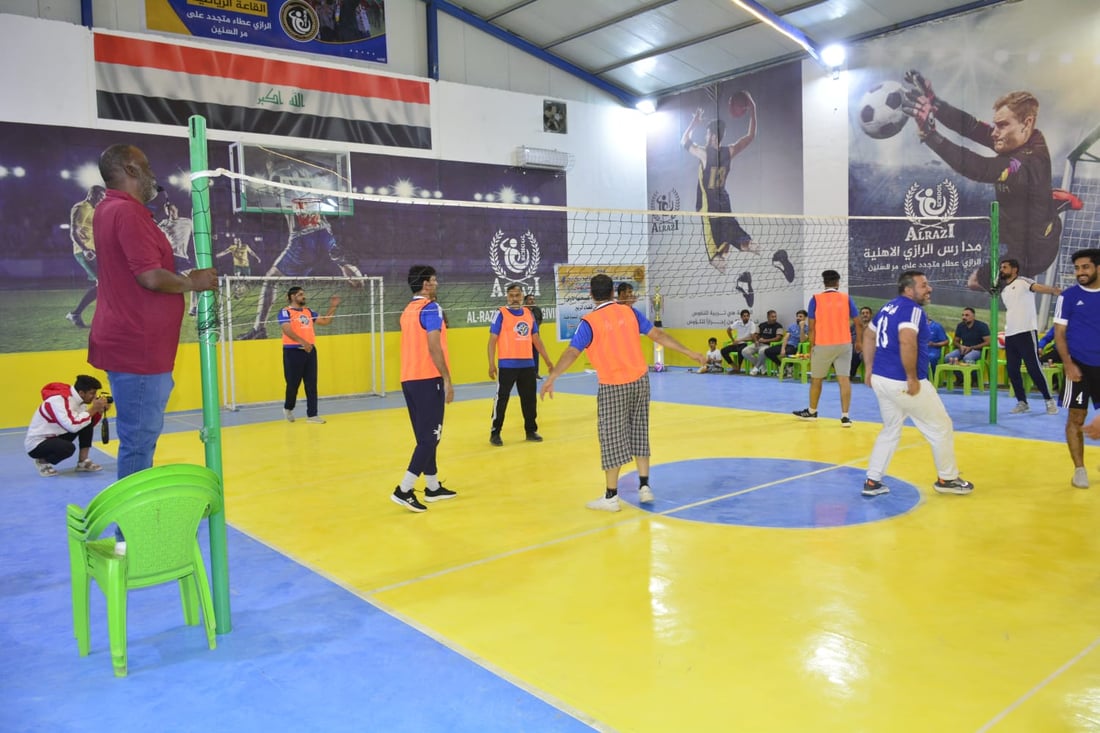 صور: مدرسو الزبير يلعبون الطائرة بعد الإفطار.. منافسة بين 18 مدرسة