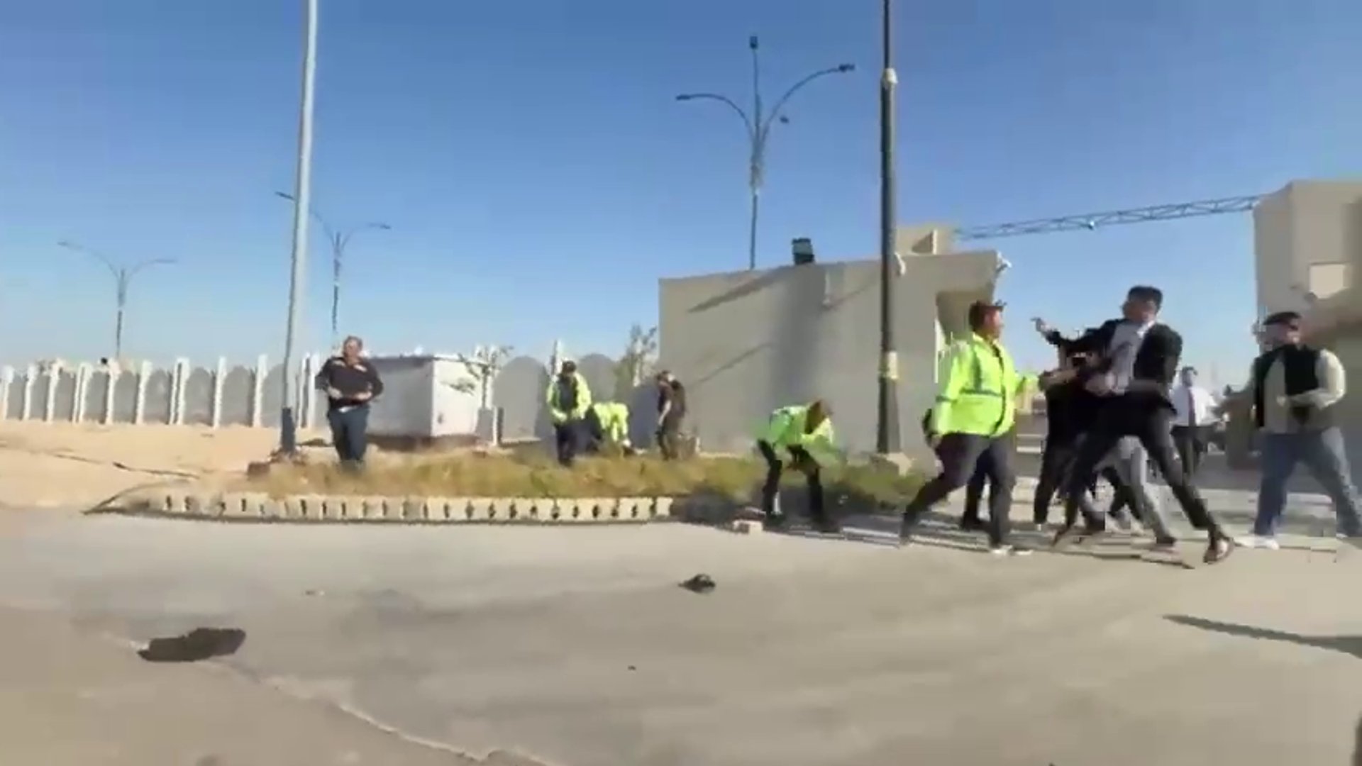 Security officer detained after allegedly firing into air during ...