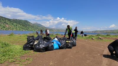 40 تۆن پاشماوەی گەشتیاران کۆکرایەوە