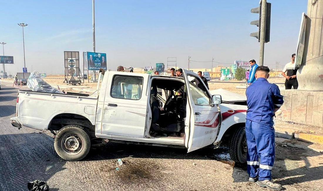 حادث مأساوي في الزبير.. تهشم “بيك أب” ومصرع سائقها بعد اصطدامه بخرسانة جسر