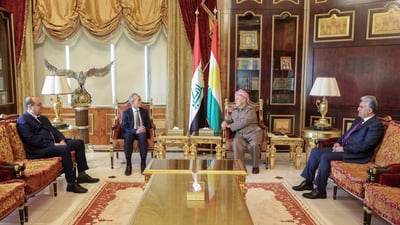 البارزاني وتوران يبحثان أوضاع كركوك وسبل التقارب بين أطرافها السياسة