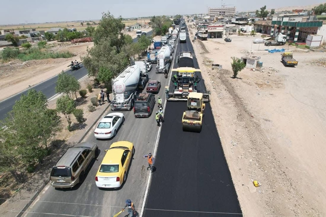 پڕۆژەى رێگاى کەرکوک- بەغدا؛ 88%ـى کارەکانى تەواو بووە