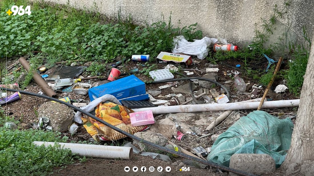 گۆڕستانی کۆنی بەردەڕەش بووە بە شوێنی زبڵ و خاشاک