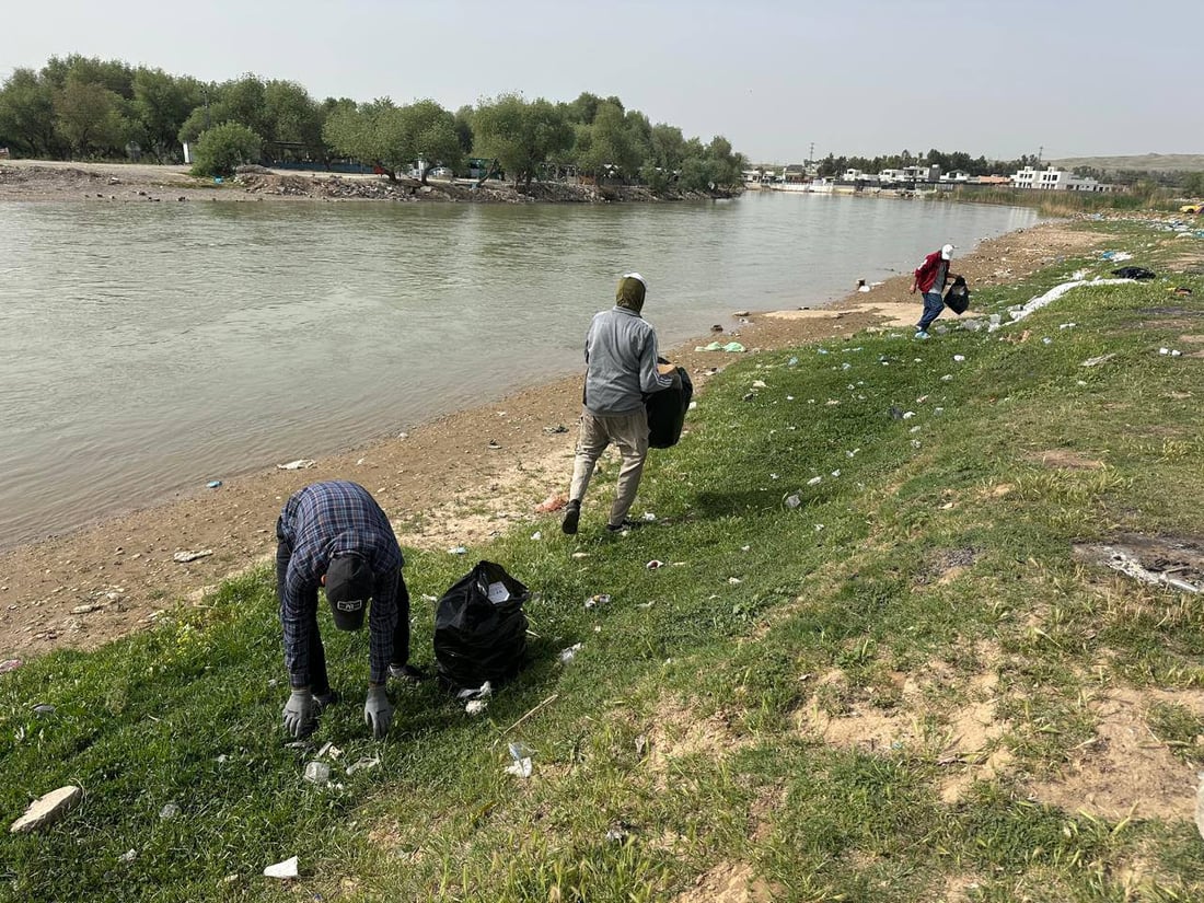 هه‌ڵمه‌تى خاوێنكردنه‌وه‌ى زێی بچووك له‌ ناحیه‌ى پردێ به‌ڕێوه‌چوو