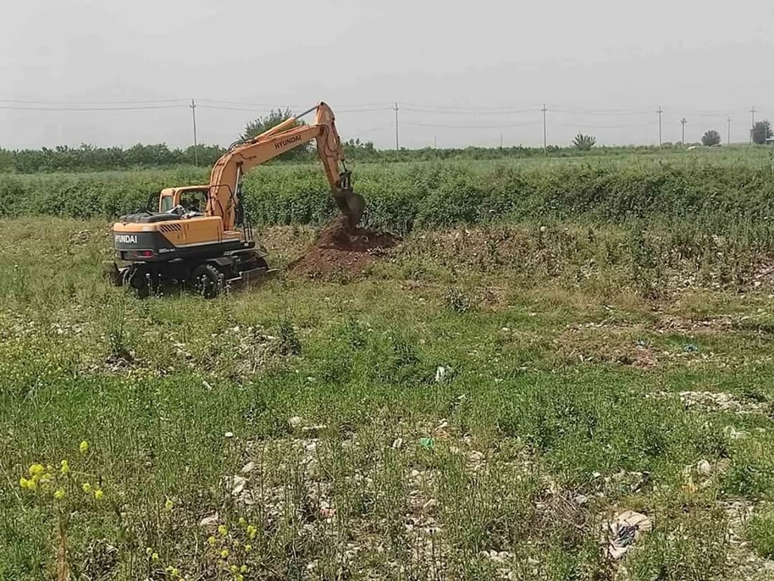 حەوزی ئەو ئاوەڕۆیانە تێکدرا کە بۆ ئاودانی سەوزە دروست کرابوو