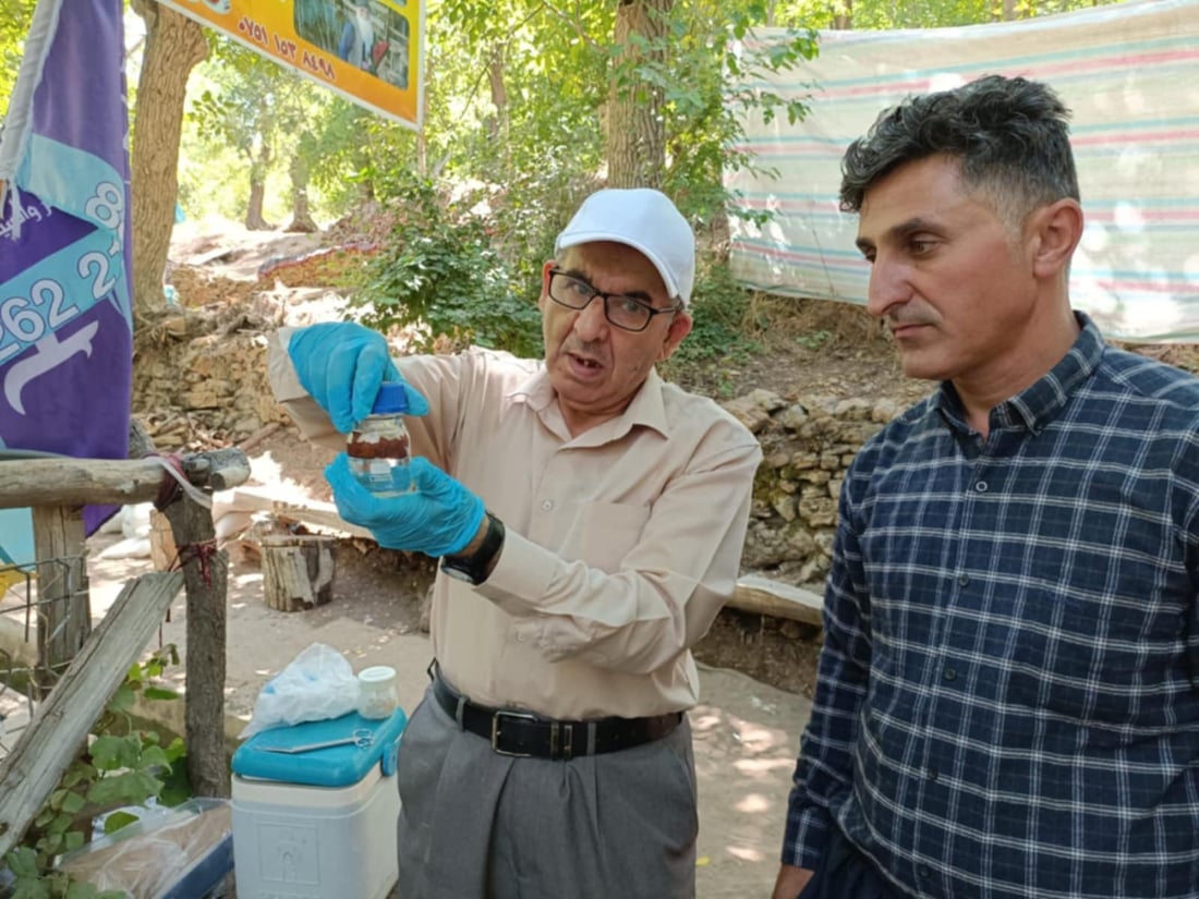 نموونە لە ئاو و خۆراکی بیارە وەرگیرا و پشکنینی بۆ دەکرێ