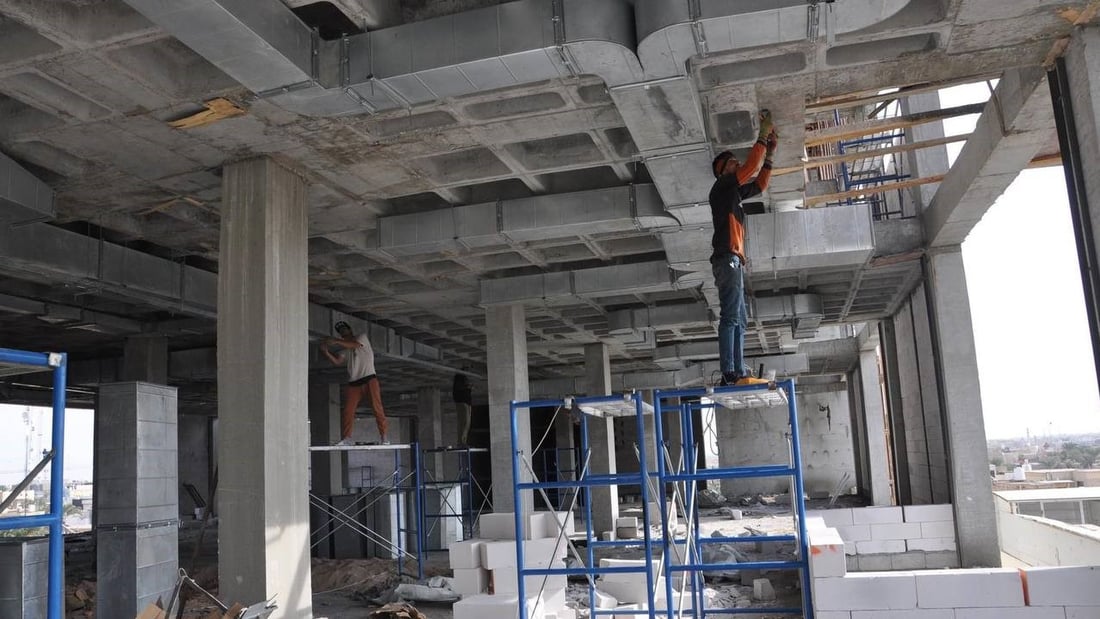 مستشفى العمارة الأهلي يقترب من الإنجاز 50%