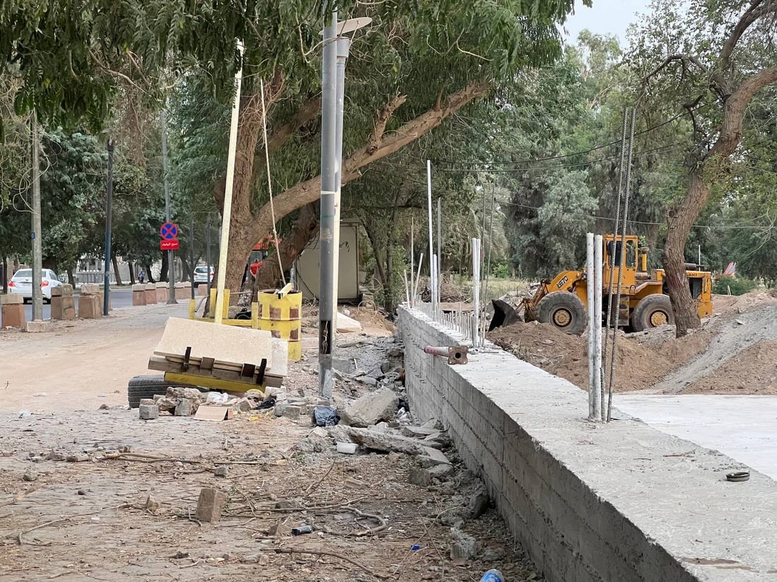 بغداد على موعد مع نافورة “أبو نؤاس” الراقصة.. الكورنيش يصل إلى كسرة دجلة (صور)