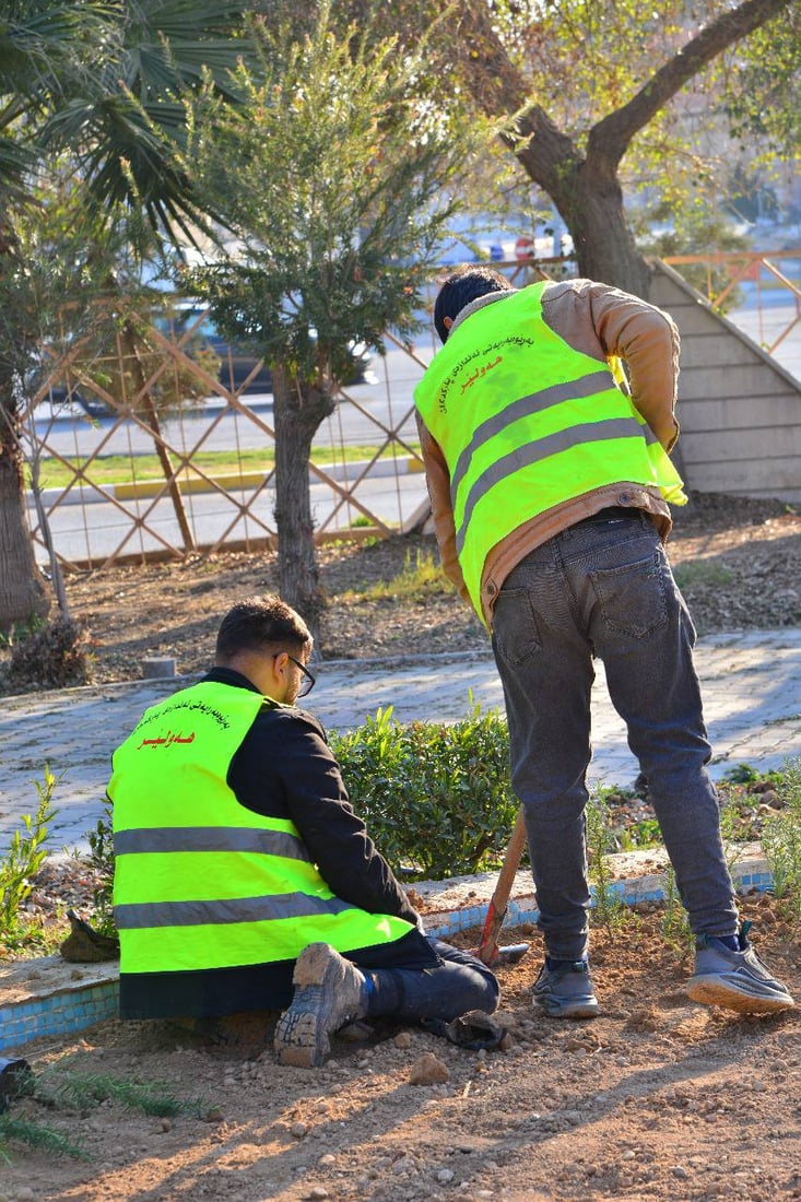 لە ماوی دوو رۆژدا 1000 نەمام لە پارکی منارە چێندرا