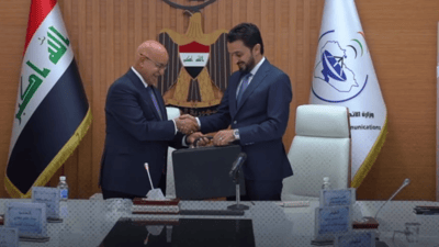فيديو: مصطفى سند يتسلم حقيبة وزارة الاتصالات رسمياً من صالح الحسناوي