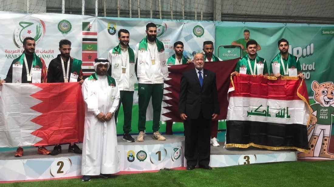 “برونزيتان” لطاولة العراق بختام الدورة العربية في الجزائر (صور)
