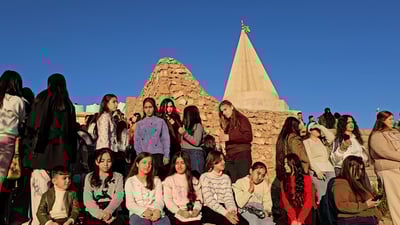 ثلاثة أيام من الصوم والتكافل.. الإيزيديون يحتفلون بعيد إيزي في تلة شيخ حسن