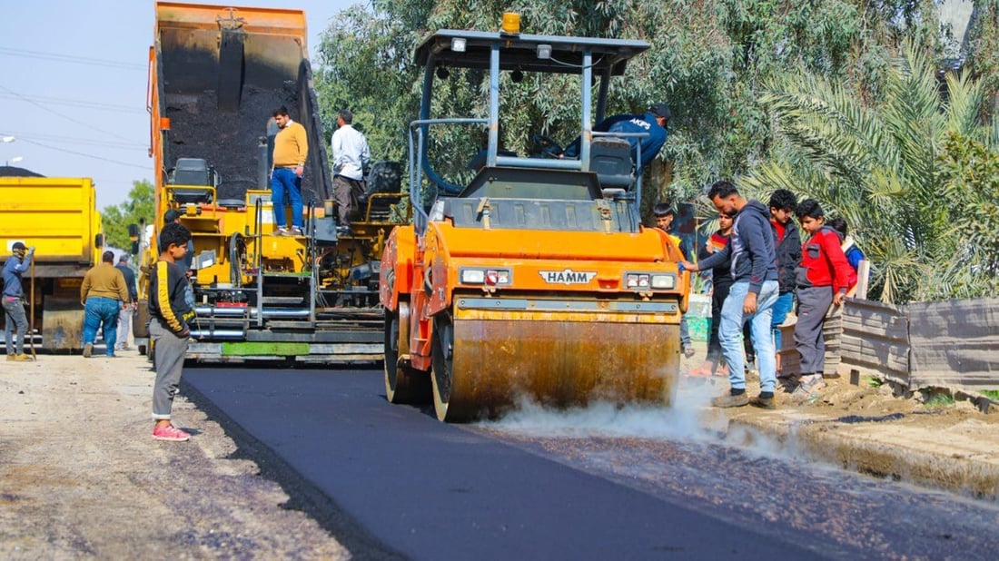 “عهد جديد” في النهروان.. الإسفلت يكسو الشوارع الرئيسية