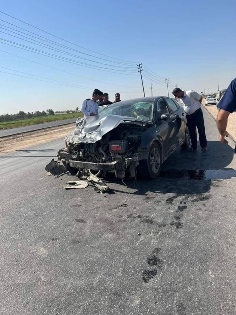 حادث مرعب في المشخاب.. سايبا متهورة تصدم سيراتو وتقذف دايو في البزل (صور)