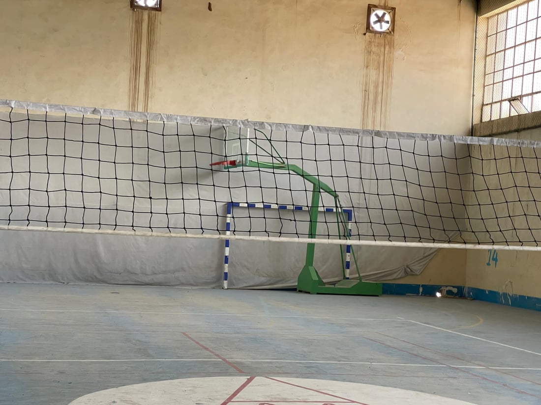 تاکە هۆڵی وەرزشییەکەی ئامێدی نۆژەن دەکرێتەوە