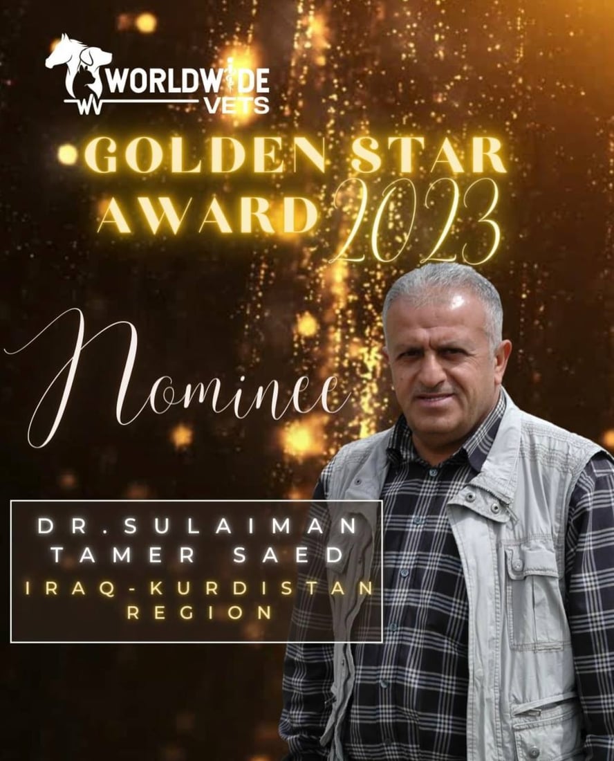 دكتور “سليمان” من دهوك حصد جائزة “Worldwide Vets” العالمية (صور)