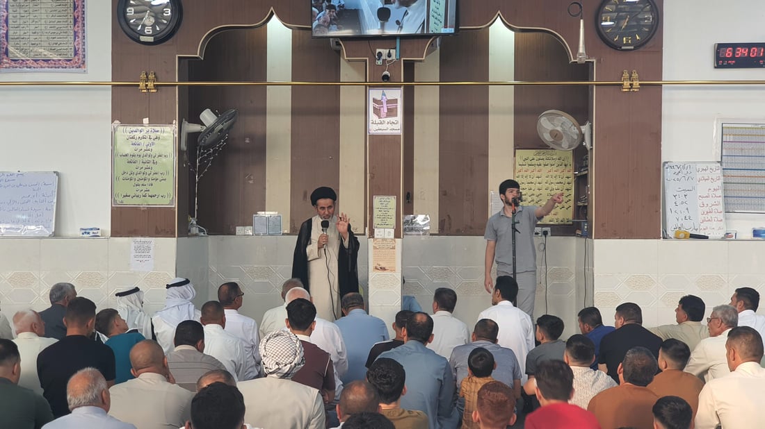 جامع السبطين وسط تلعفر اكتظ بمئات المصلين في صبيحة عيد الأضحى (صور)