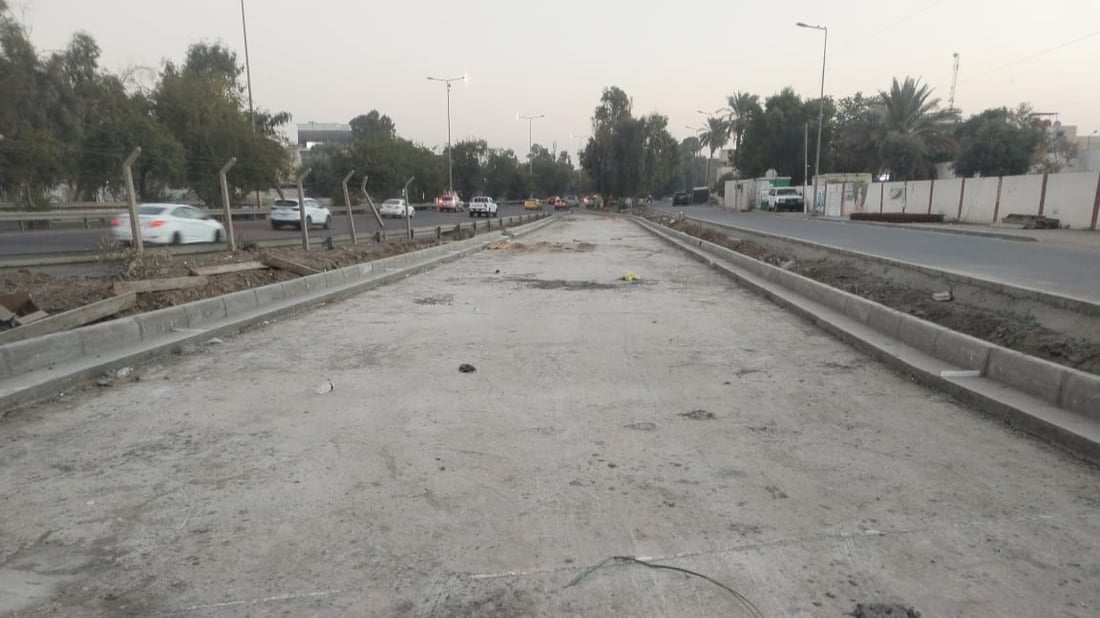 عبور المنطقة الخضراء أسهل وأسرع.. مداخل ومخارج جديدة على سريع القادسية (صور)